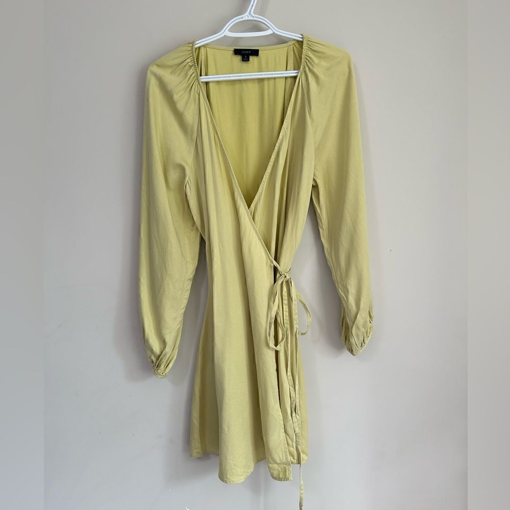 J Crew Drapey Wrap Mini Dress - Picture 5 of 12